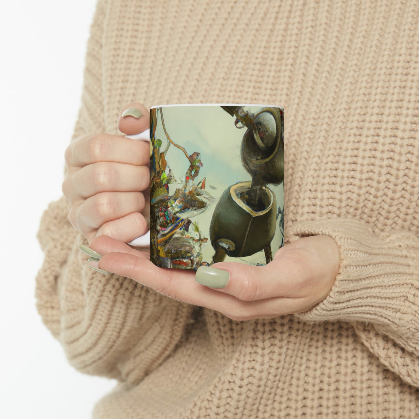 Robot Rejuvenates the Wilds - The Alien Ceramic Mug 11 oz