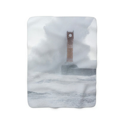 Answer: "A Storm's Beacon: The Heart of a Lighthouse" - The Alien Sherpa Fleece Blanket