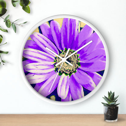 Purple Petals Popping: Create an Eye-Catching Daisy-Rose Fusion - The Alien Wall Clock