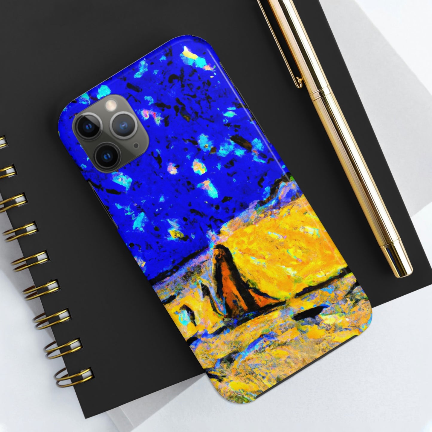 "Enchanted Sands of the Night Sky" - Die Alien Tough Phone Cases