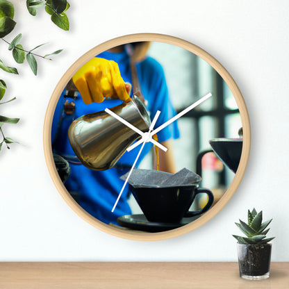 "A Cup of Courage" - The Alien Wall Clock