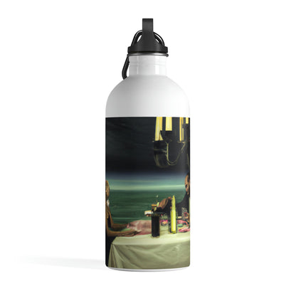 "A Beacon of Romance: An Intimate Candlelit Dinner in a Forgotten Lighthouse" - The Alien Stainless Steel Water Bottle