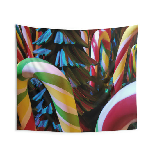 "Candy Cane Wonderland" - The Alien Wall Tapestries