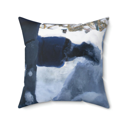 Magical Winter Wonderland - The Alien Square Pillow