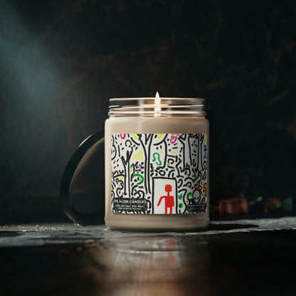 Das wilde Kind und der geheime Garten – Duftende Sojakerze, 9oz – The Alien Candles