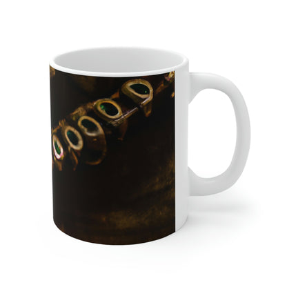 "The Mystic Flute and its Ancient Keys" - The Alien Ceramic Mug 11 oz