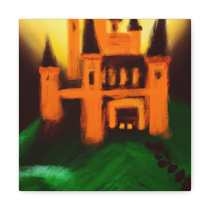 "Mysterious Castle Painting" - The Alien Canva