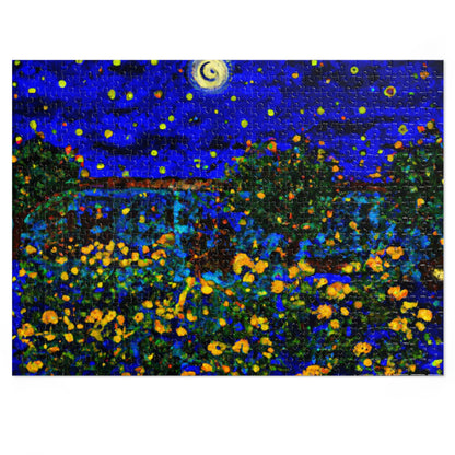 "A Midnight Celebration in Grandma's Garden" - The Alien Jigsaw Puzzle