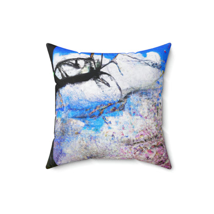 "Forgotten Secrets of the Springtime Forest" - The Alien Square Pillow