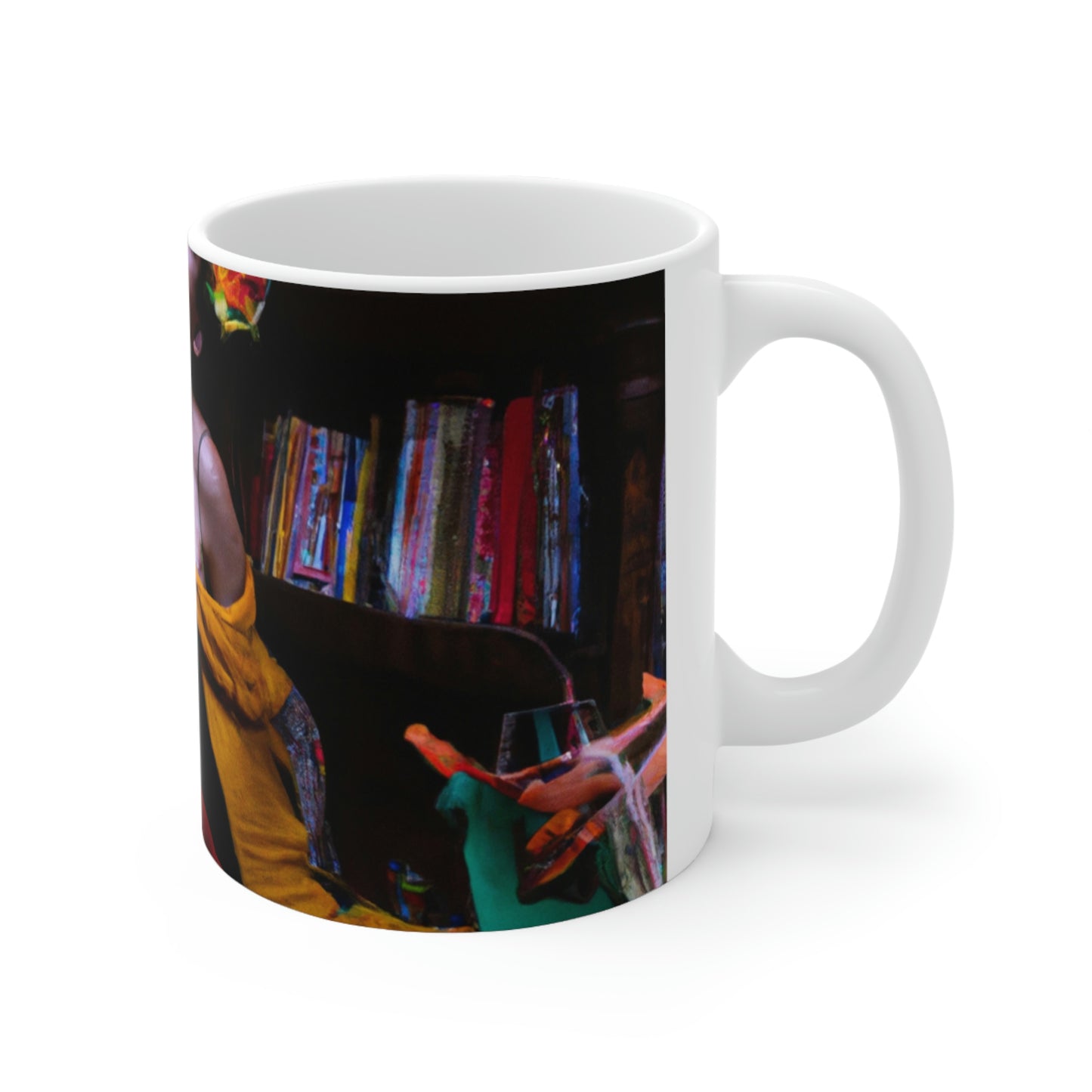 La biblioteca perdida del desván de los magister. - La Taza de Cerámica Alienígena 11 oz