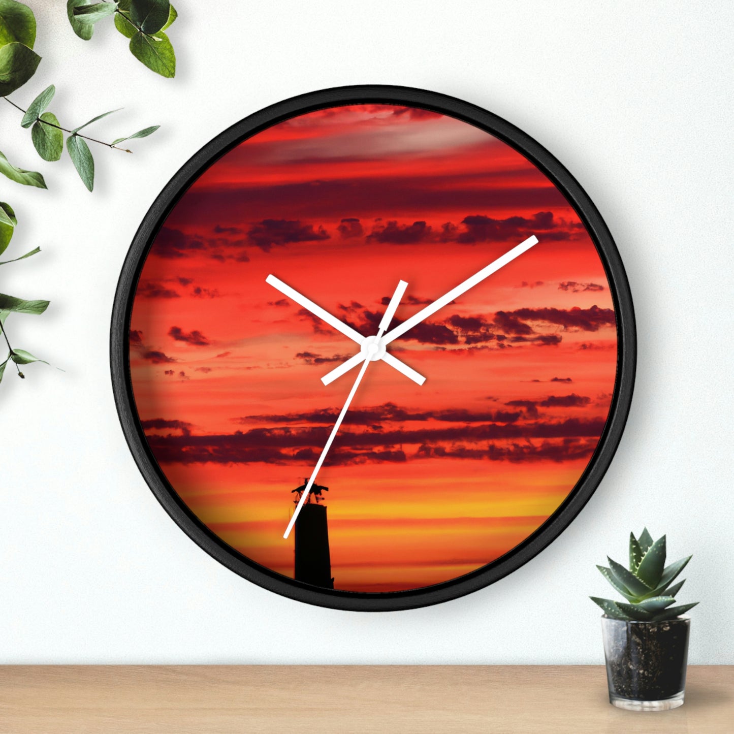 "Lonely Lighthouse on Fire" - The Alien Wall Clock