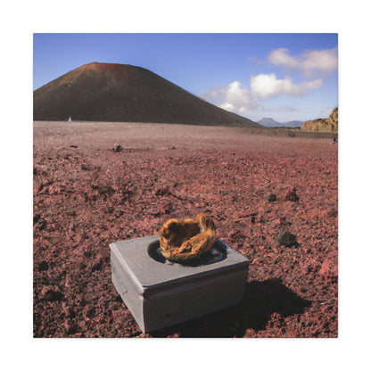 "The Ancient Relic in the Volcano" - The Alien Canva