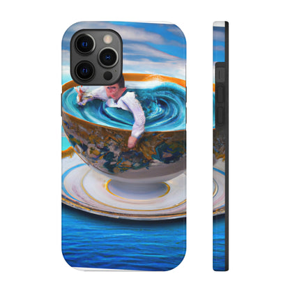 "Adrift in a China Cup: The Story of a Lost Child's Oceanic Adventure" - The Alien Tough Phone Cases