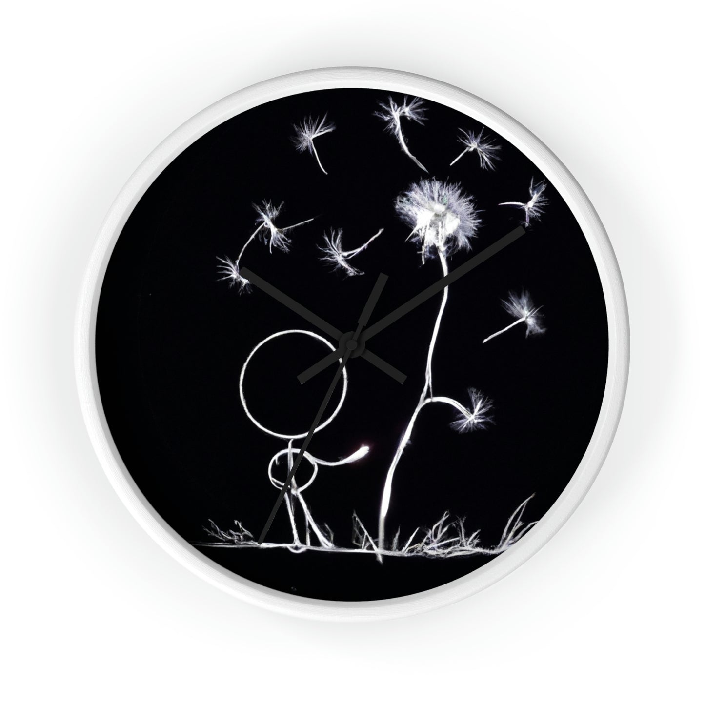 "A Dandelion Flicker in the Midnight Breeze" - The Alien Wall Clock