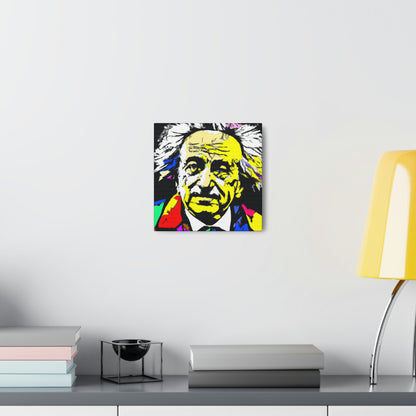 "Albert Einstein: A Pop Art Portrait" - The Alien Canva