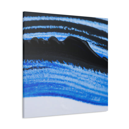 "A Blue and Black Dreamscape" - Canvas