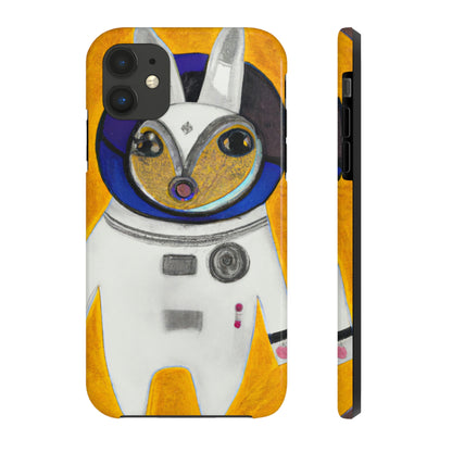 "Hopping to the Moon: Die weltraumgebundenen Abenteuer eines schelmischen Kaninchens". - Die Alien Tough Phone Cases