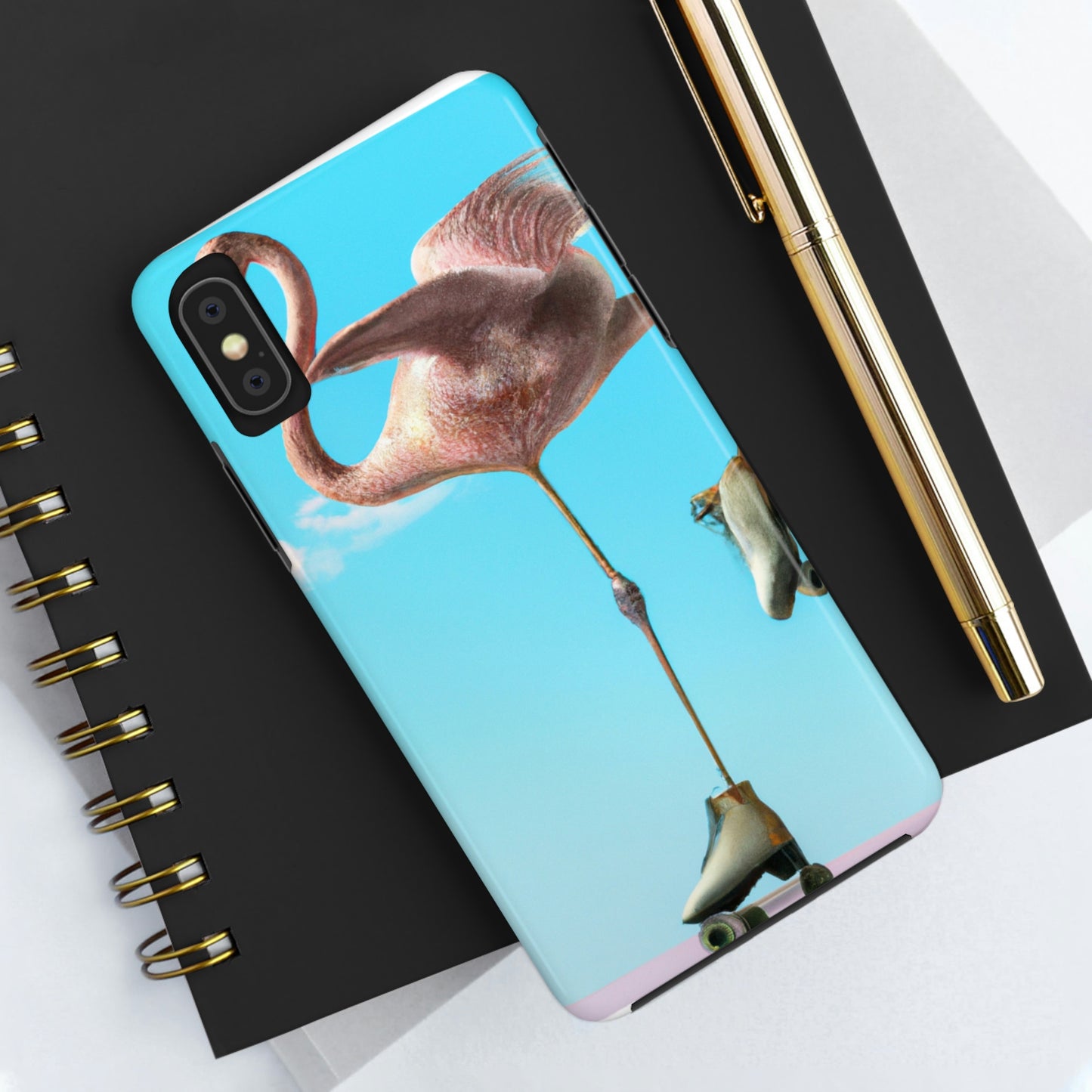 "Flamingo Skates!" - The Alien Tough Phone Cases