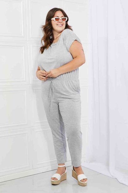 Mono gris con cuello barco de talla grande Comfy Days de Culture Code