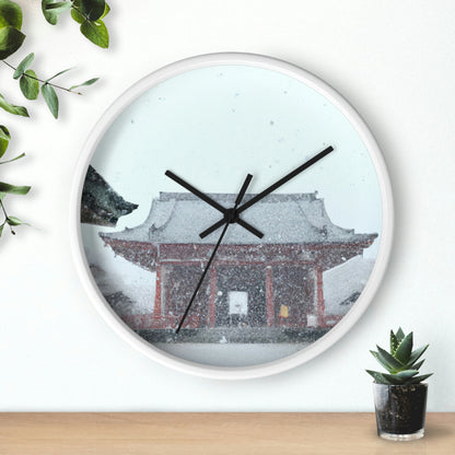 "Lost in the Blizzard: An Adventure in the Ancient Temple" - The Alien Wall Clock