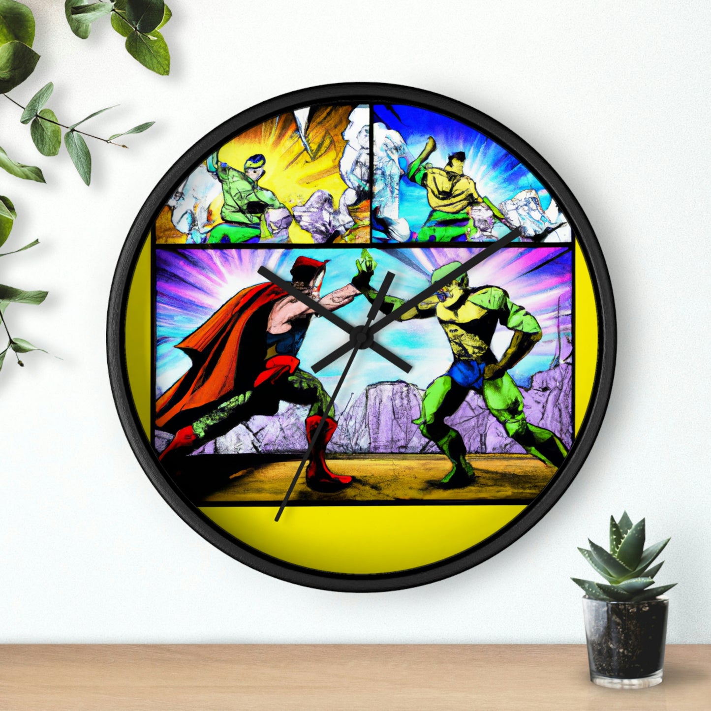 Superhero Showdown! - The Alien Wall Clock