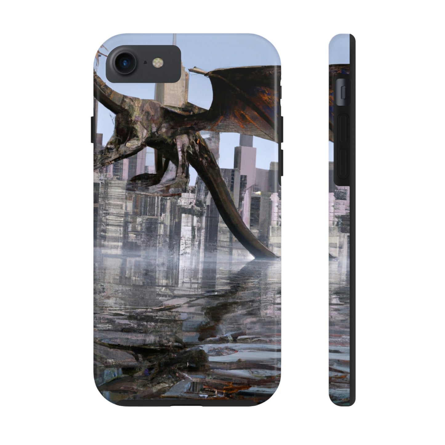 "Ascending the Deluge: A Dragon's Soaring Journey." - The Alien Tough Phone Cases