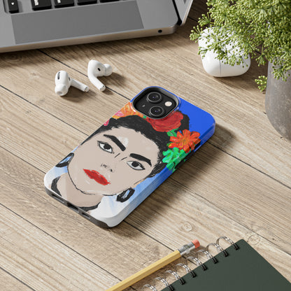 „Feurige Frida: Eine mexikanische Ikone mit farbenfroher Kultur malen“ – The Alien Tough Phone Cases