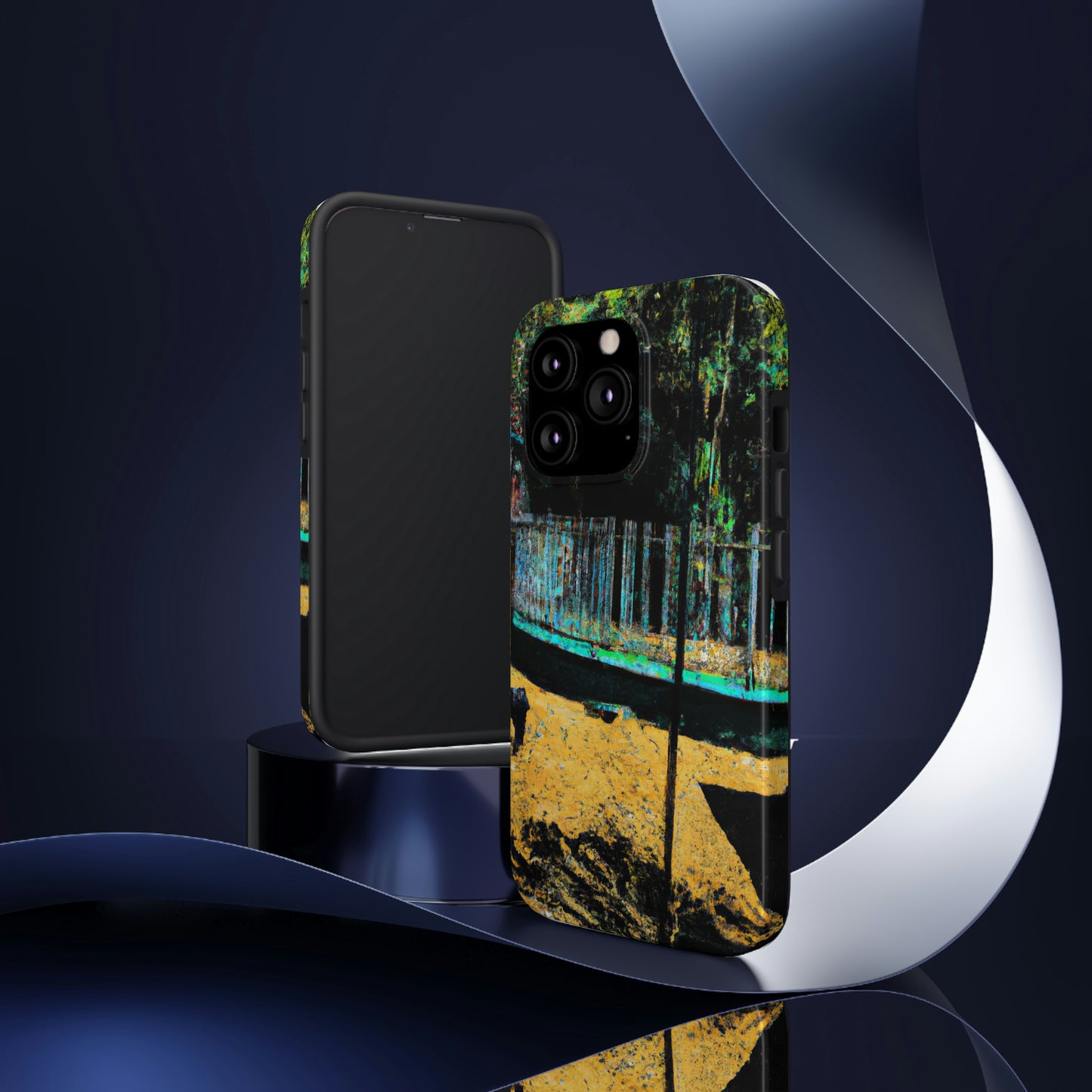 "Lost in the Shadows of Oblivion: A Journey Through the Abandoned Zoo" - The Alien Tough Phone Cases