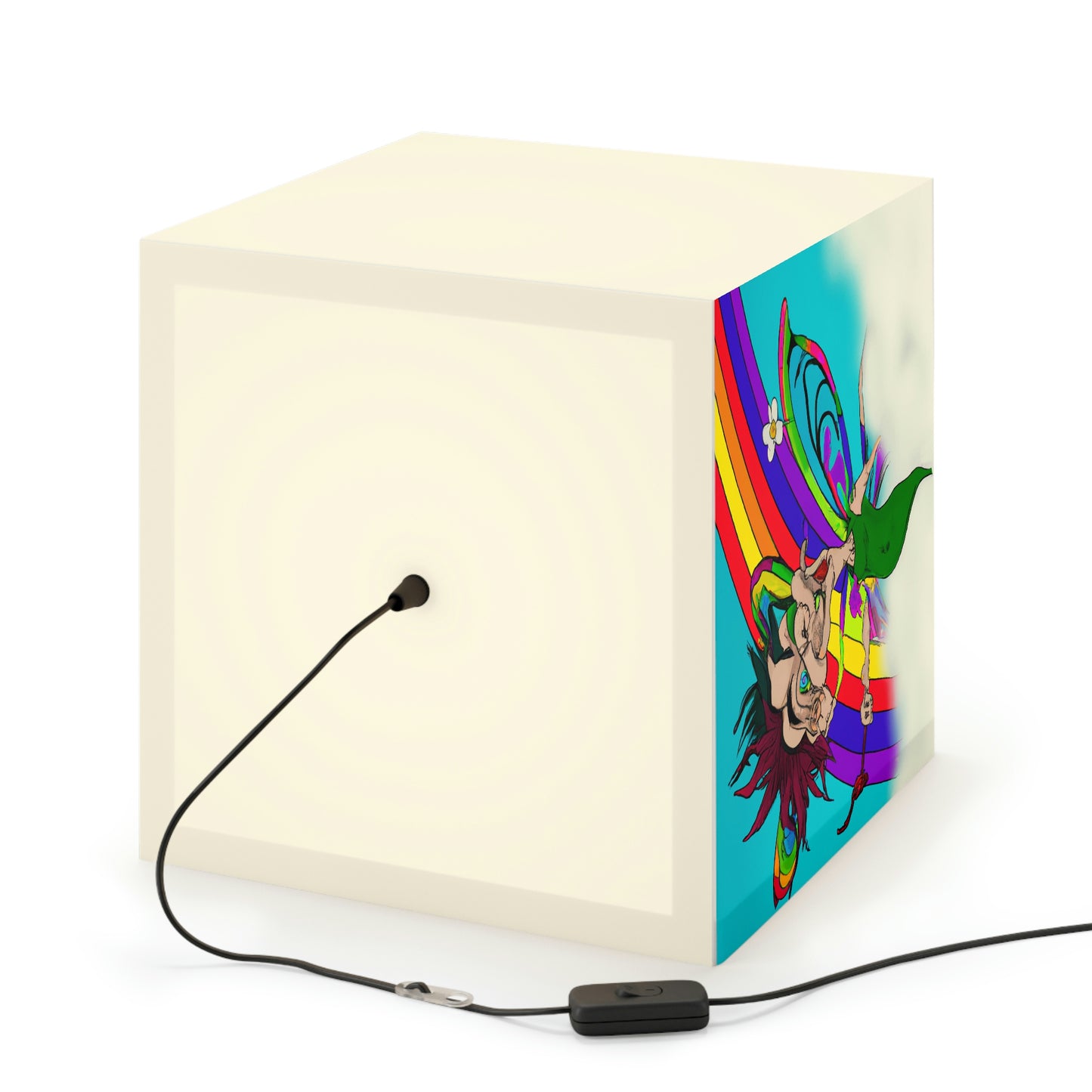 Rainbow Mischief Fairy - Die Alien Light Cube Lampe