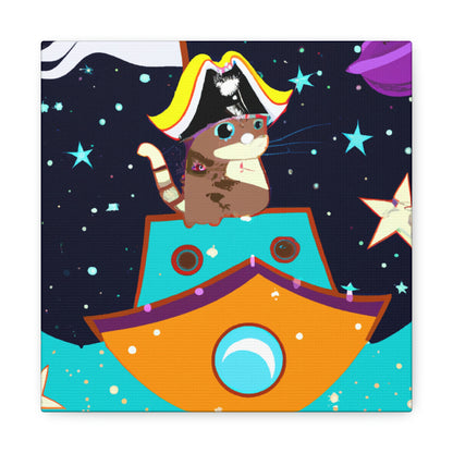 The Intergalactic Feline Pirate - The Alien Canva