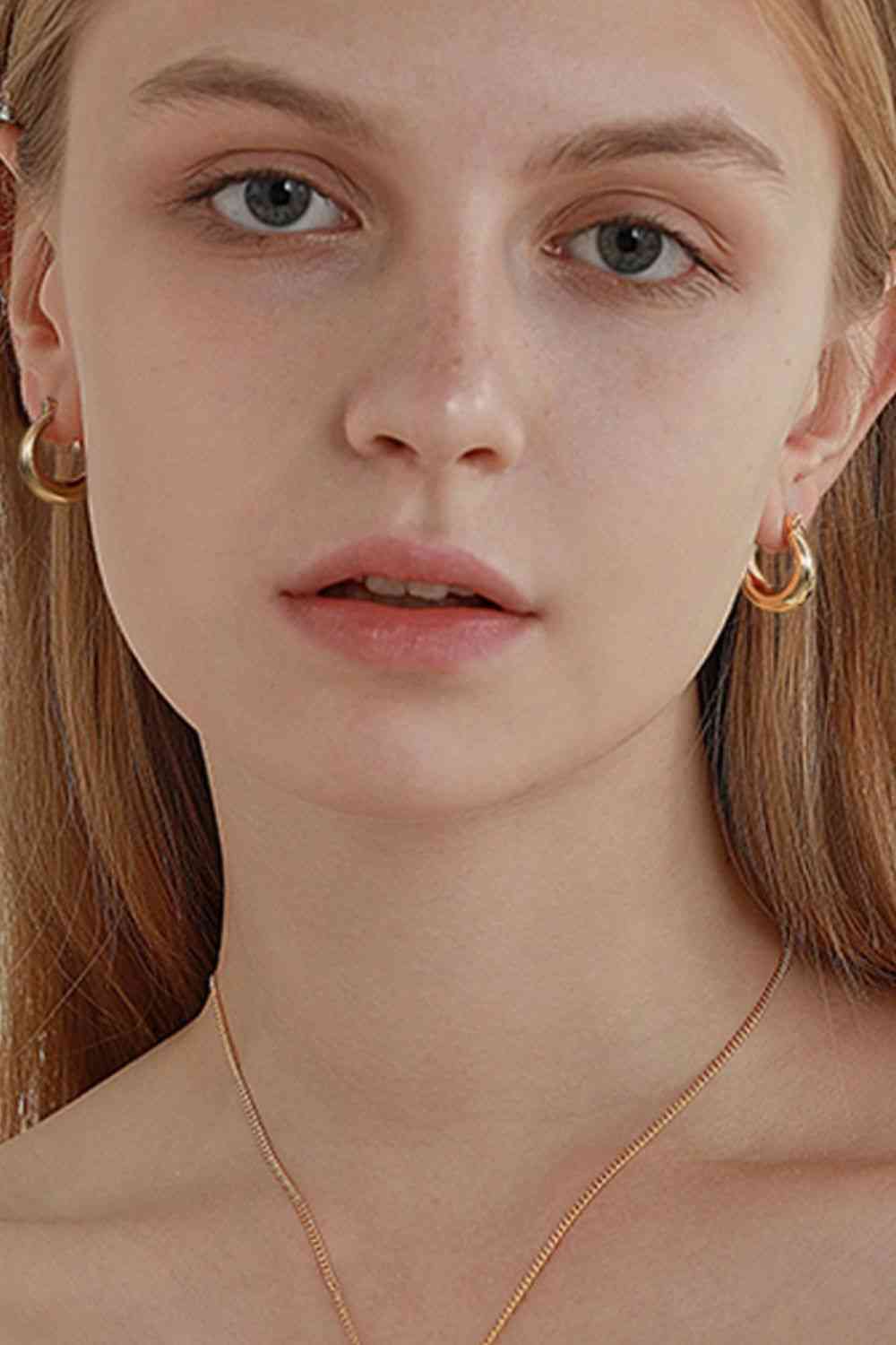 Round Hoop Earrings