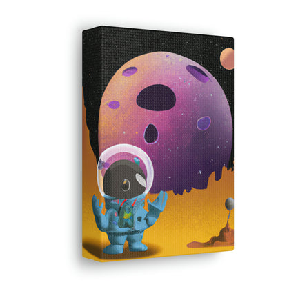 "Exploring the Unknown: The Adventures of a Space Captain and the Mysterious Planet" - The Alien Canva