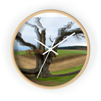 "A Shadow in the Meadow: The Last Standing Tree" - The Alien Wall Clock