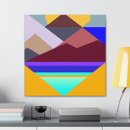 "Geometric Landscape" - Canvas