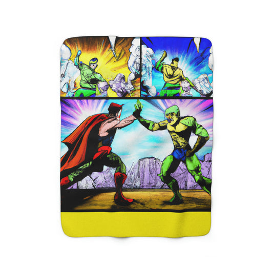 Superhero Showdown! - The Alien Sherpa Fleece Blanket