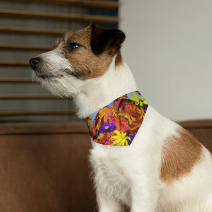 "Autumn Scarecrow Blues" - El collar de bandana para mascotas alienígenas