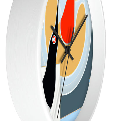 "A Salty Sea Tale: An Unexpected Encounter with an Unusual Creature" - The Alien Wall Clock