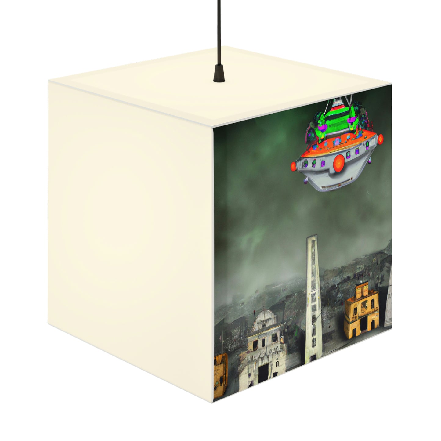 "Conundrum in the Ruins" - Die Alien Light Cube Lampe