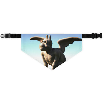 "Alone on the Hilltop: The Tale of a Solitary Gargoyle" - The Alien Pet Bandana Collar