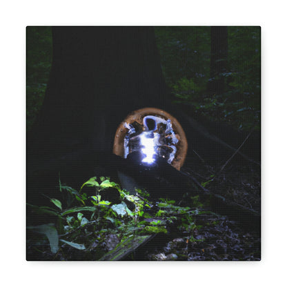 "The Mysterious Woods Power" - Die Alien-Canva