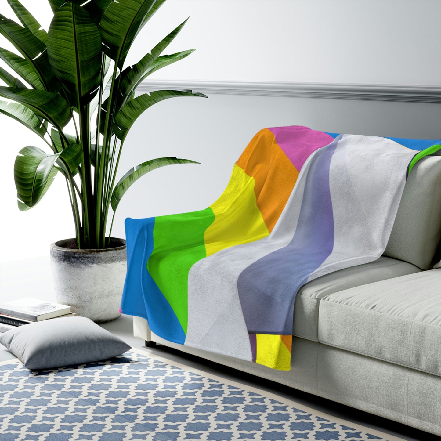 "A Flight of Color" - The Alien Velveteen Plush Blanket