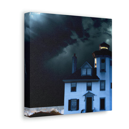 "Der Leuchtturm im Sturm" - The Alien Canva