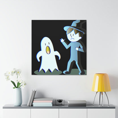 "The Odd Couple: A Shy Night Watchman and a Loud Ghost" - The Alien Canva