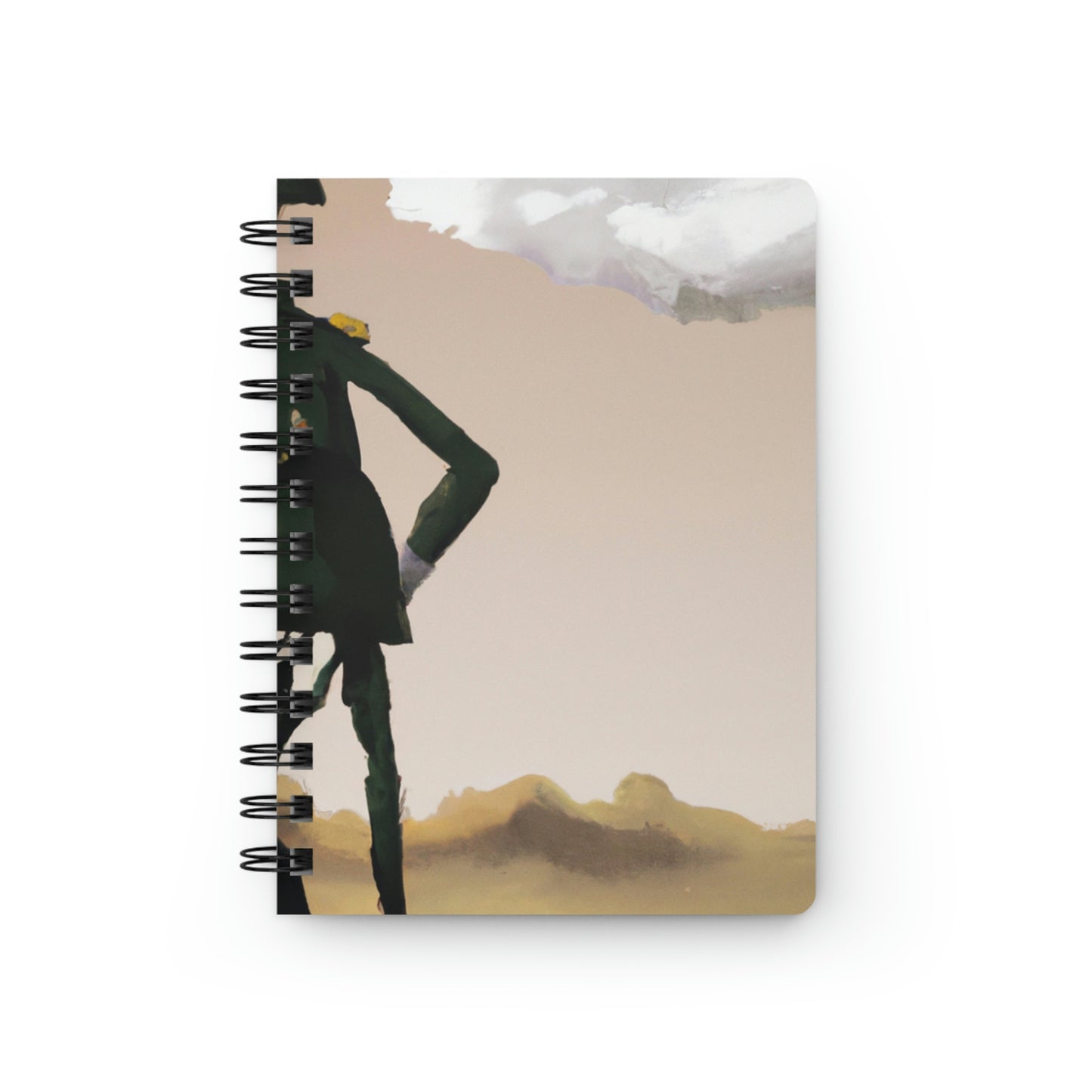 "Courage Against Despair: A Soldier's Triumph" - The Alien Spiral Bound Journal