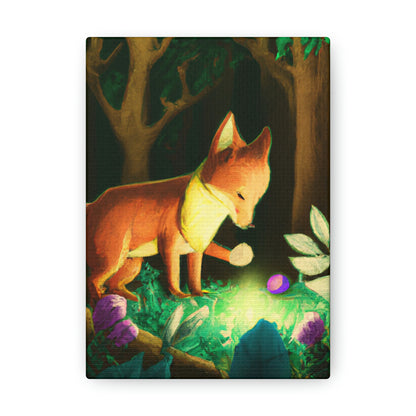 "The Gem-Seeking Fox in the Enchanted Forest" - The Alien Canva