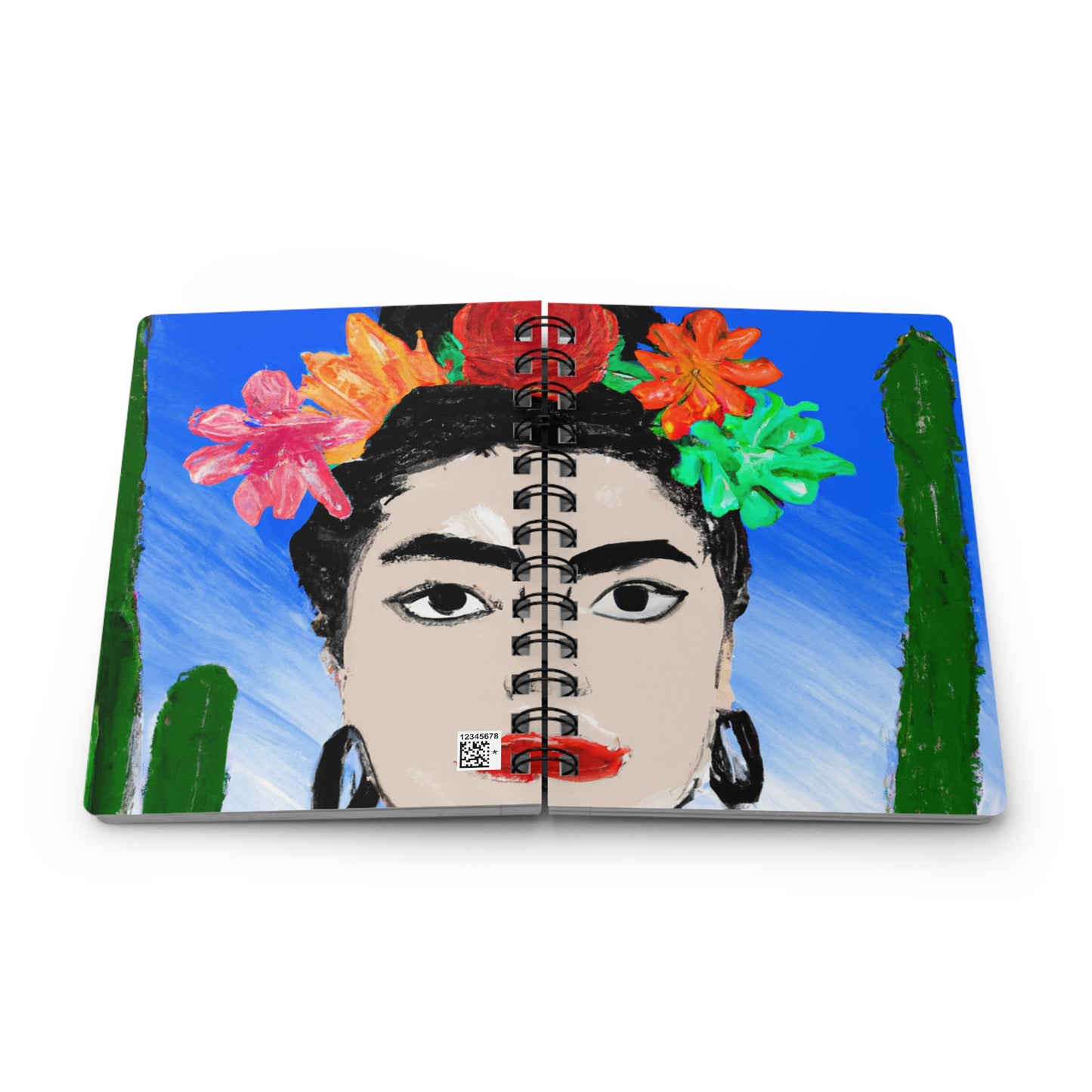 „Feurige Frida: Eine mexikanische Ikone mit farbenfroher Kultur malen“ – The Alien Spiral Bound Journal