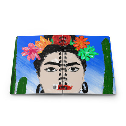 „Feurige Frida: Eine mexikanische Ikone mit farbenfroher Kultur malen“ – The Alien Spiral Bound Journal