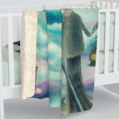 "Un mar de diamantes en la noche" - The Alien Sherpa Fleece Blanket