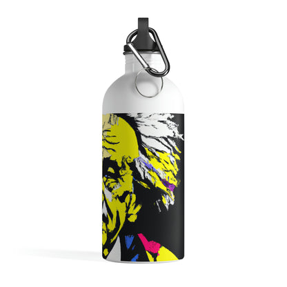 "Albert Einstein: A Pop Art Portrait" - The Alien Stainless Steel Water Bottle