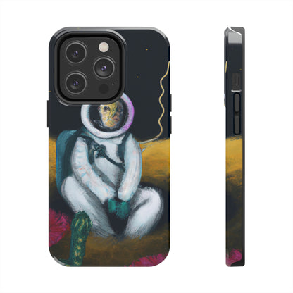 "Solo en la oscuridad: la supervivencia de un astronauta solitario" - The Alien Tough Phone Cases